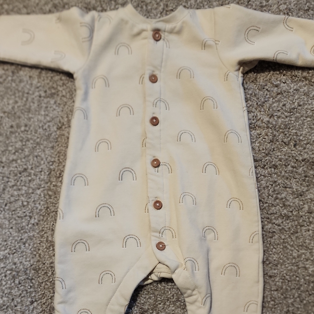 Quincy Mae Rainbow Fleece Jumpsuit
